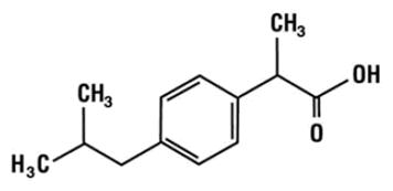Ibuprofen-Structure