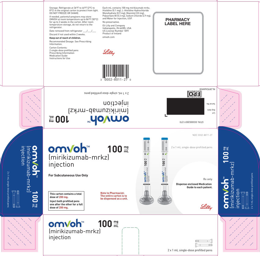 PACKAGE LABEL – Omvoh 100 mg Prefilled Pen
