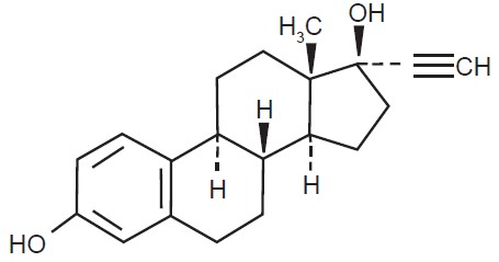 Ethinyl Estradiol Structural Formula