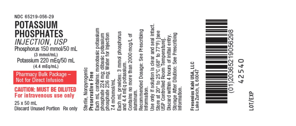 PACKAGE LABEL - PRINCIPAL DISPLAY – Potassium Phosphates Inj, USP 50 mL Tray Label
