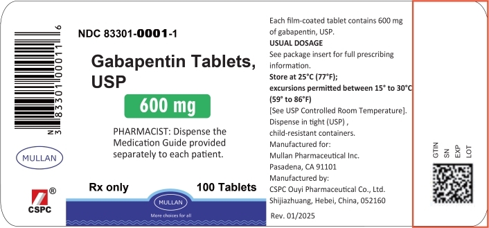 PRINCIPAL DISPLAY PANEL - 600 mg Tablet Bottle Label