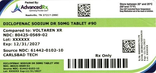 Diclofenac Sodium DR 50mg #90