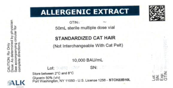ALLERGENIC EXTRACT
GTIN:
50mL sterile multiple dose vial
STANDARDIZED CAT HAIR
10,000 BAU/mL
