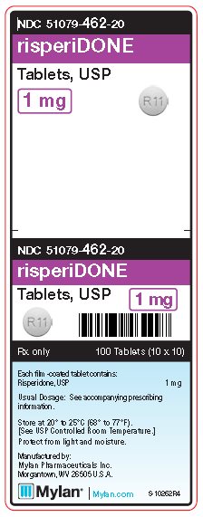 Risperidone 1 mg Tablets Unit Carton Label