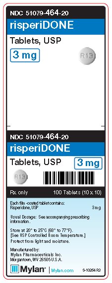 Risperidone 3 mg Tablets Unit Carton Label
