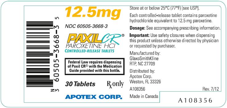 PaxilCR12.5mg30counttabletlabel-GSK