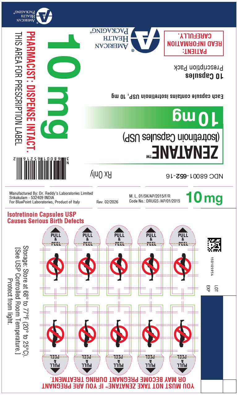 Isotretinoin Blister Card 10mg Rev 02-26