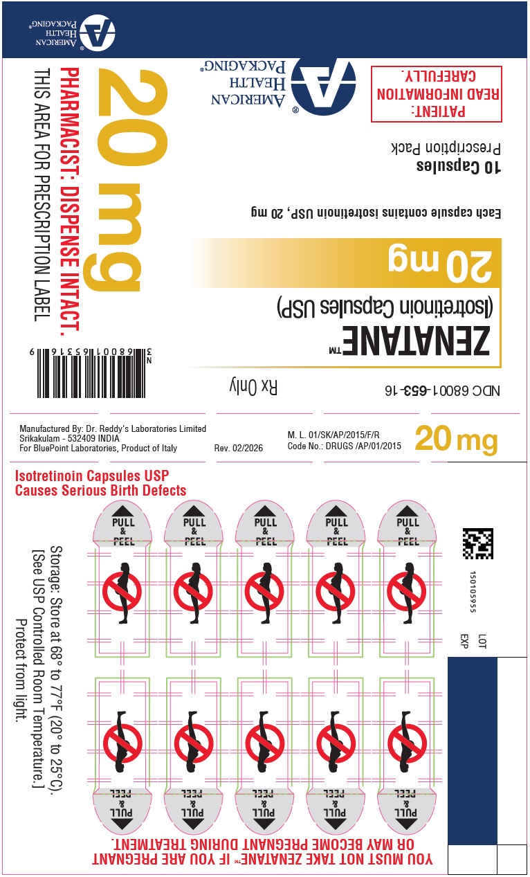 Isotretinoin Blister Card 20mg Rev 02-26