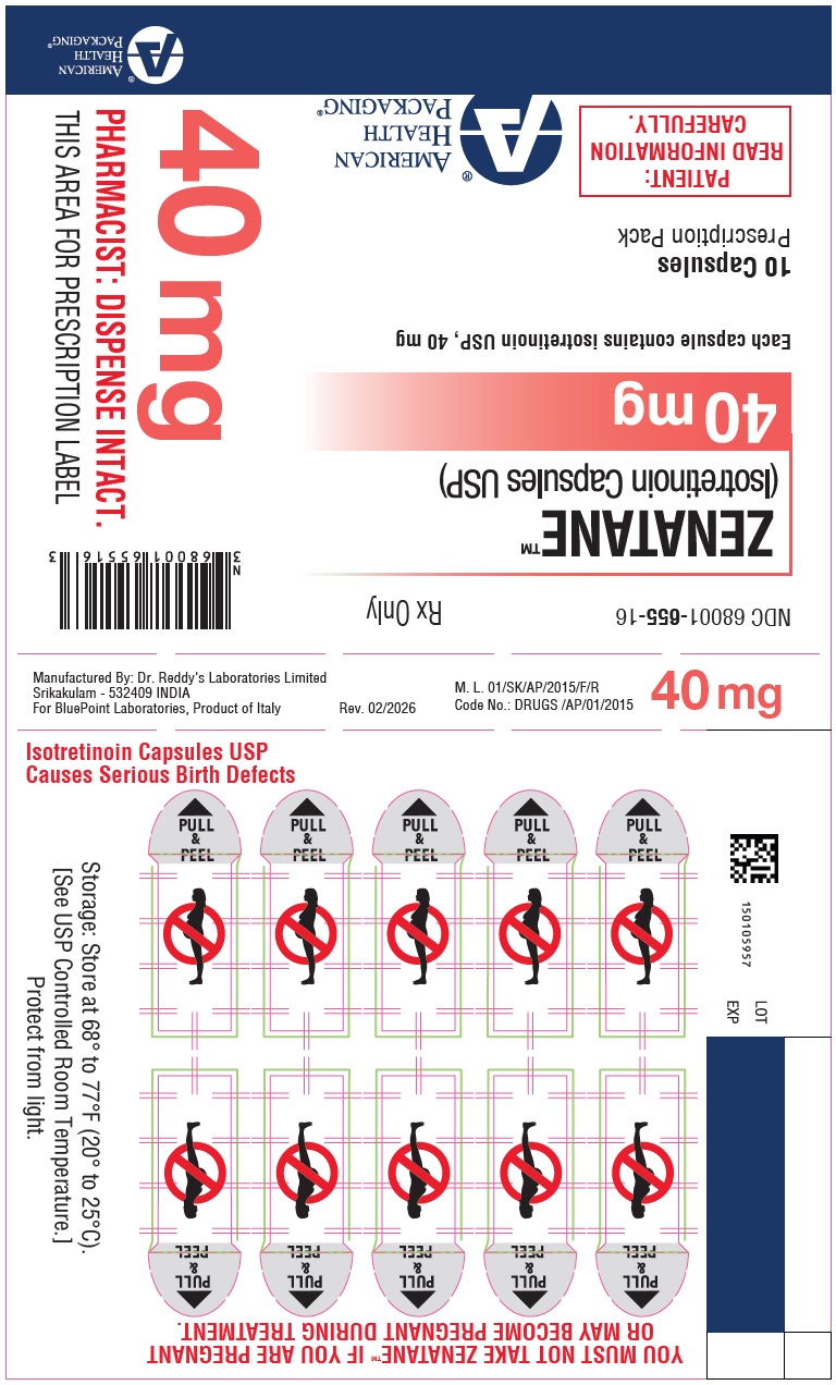 Isotretinoin Blister Card 40mg Rev 02-26