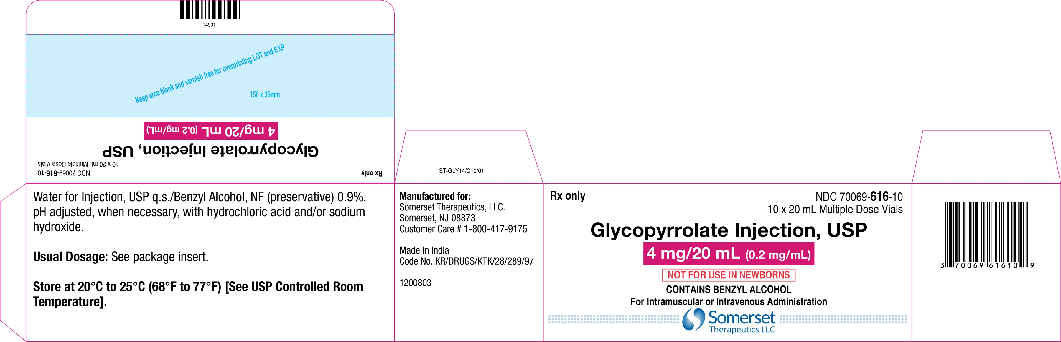 20 mL carton label