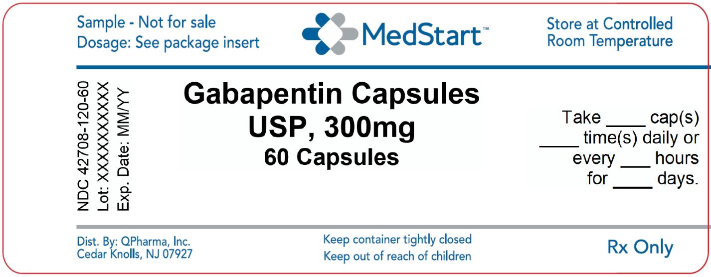 42708-120-60 Gabapentin Capsules USP 300mg x 60 V2