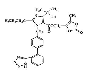 Structure, Olmesartan medoxomil
