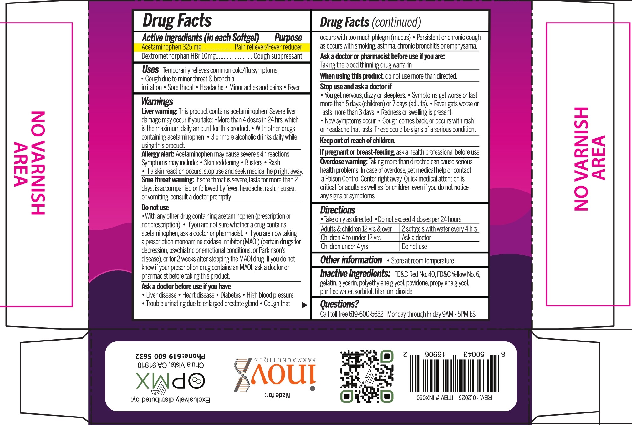 Tabla drug facts eng