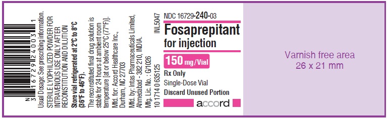 Fosaprepitant for Injection-150 mg per vial
