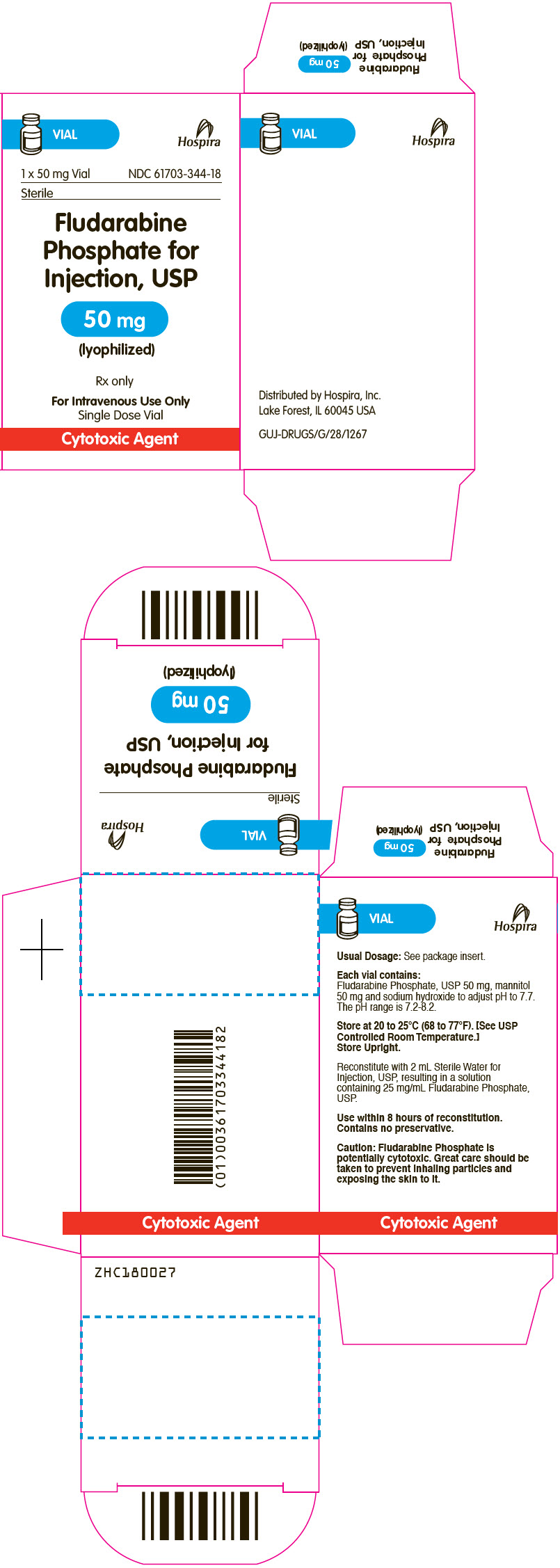 PRINCIPAL DISPLAY PANEL - 50 mg Vial Carton