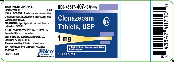 Clonazepam 1 mg 100 ct