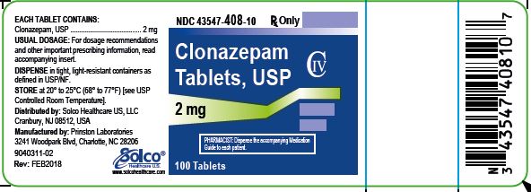 Clonazepam 2 mg 100 ct