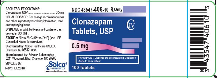 Clonazepam 0.5 mg 100 ct