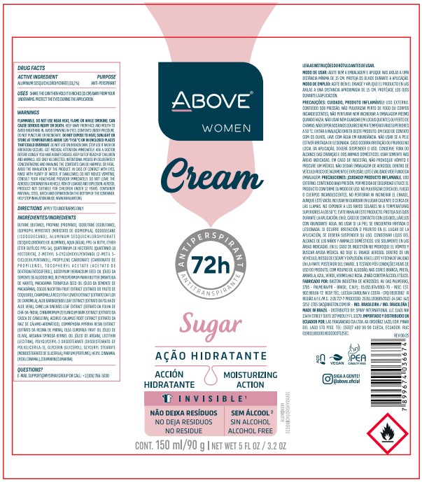 ABOVE CREAM ORIGINAL WOMAN ANTIPERSPIRANT DEODORANT 72H
