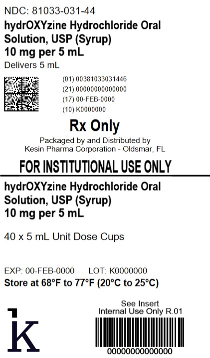 hydrOXYzine 5 mL Carton 40 count