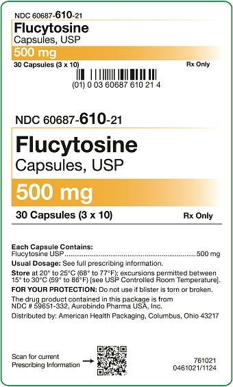 500 mg Flucytosine Tablets Carton