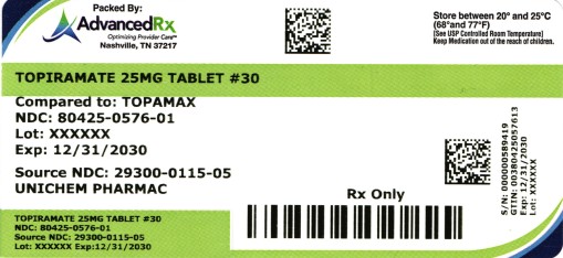 Topiramate 25mg #30