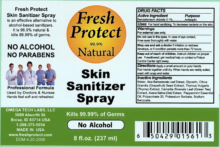 PRINCIPAL DISPLAY PANEL
Fresh Protect
Skin Sanitizer Spray
8 fl. oz. (237 ml)
