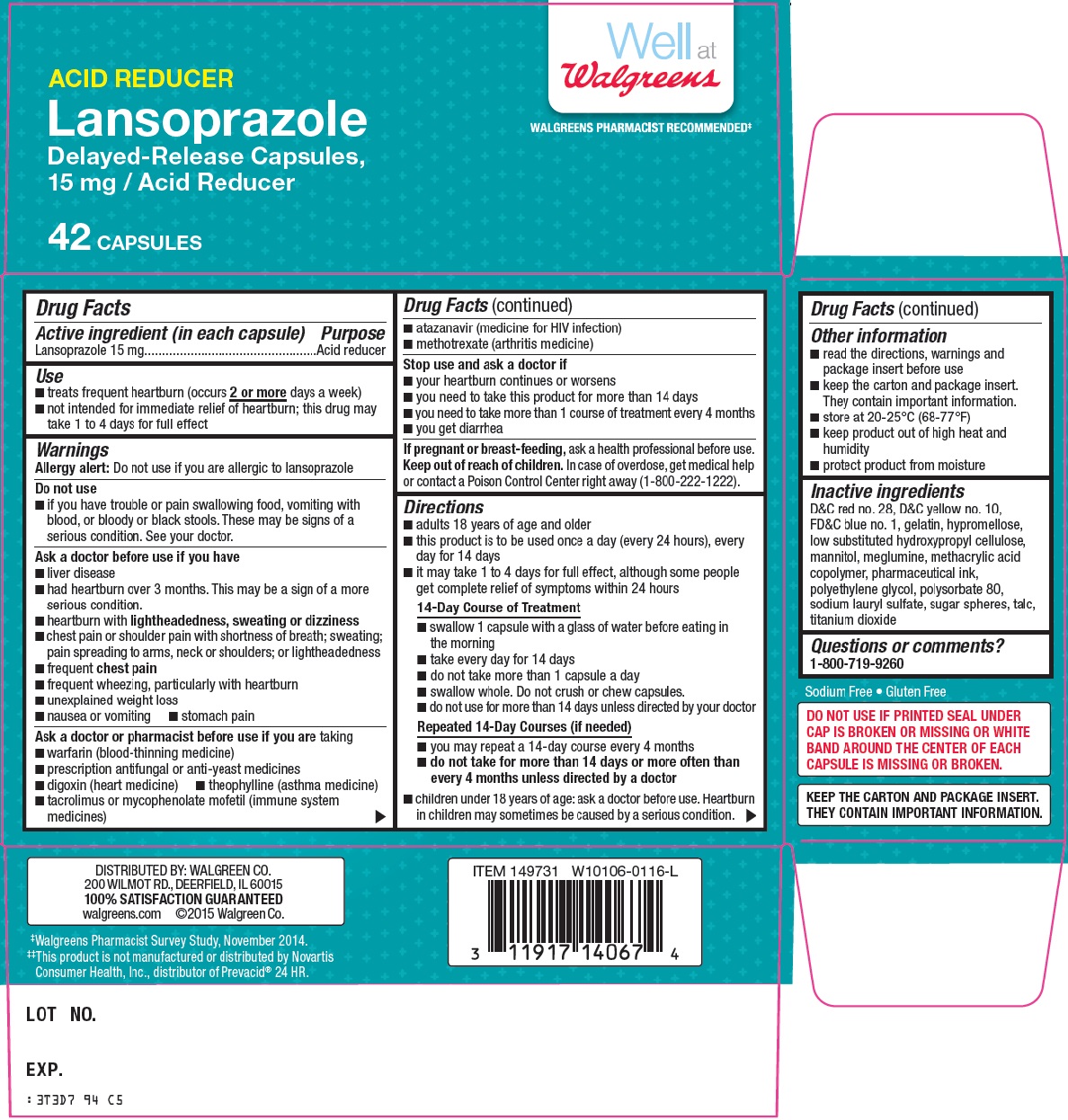 Well at Walgreens Lansoprazole image 2