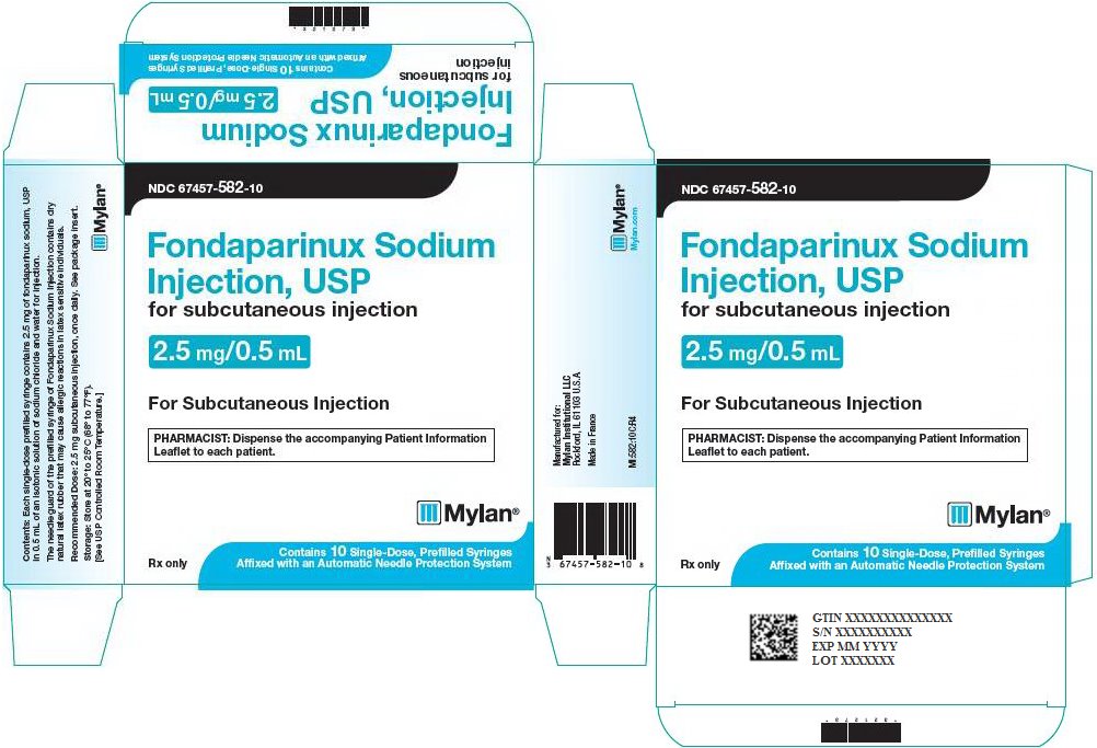 Fondaparinux Sodium Injection 2.5 mg/0.5 mL Carton Label