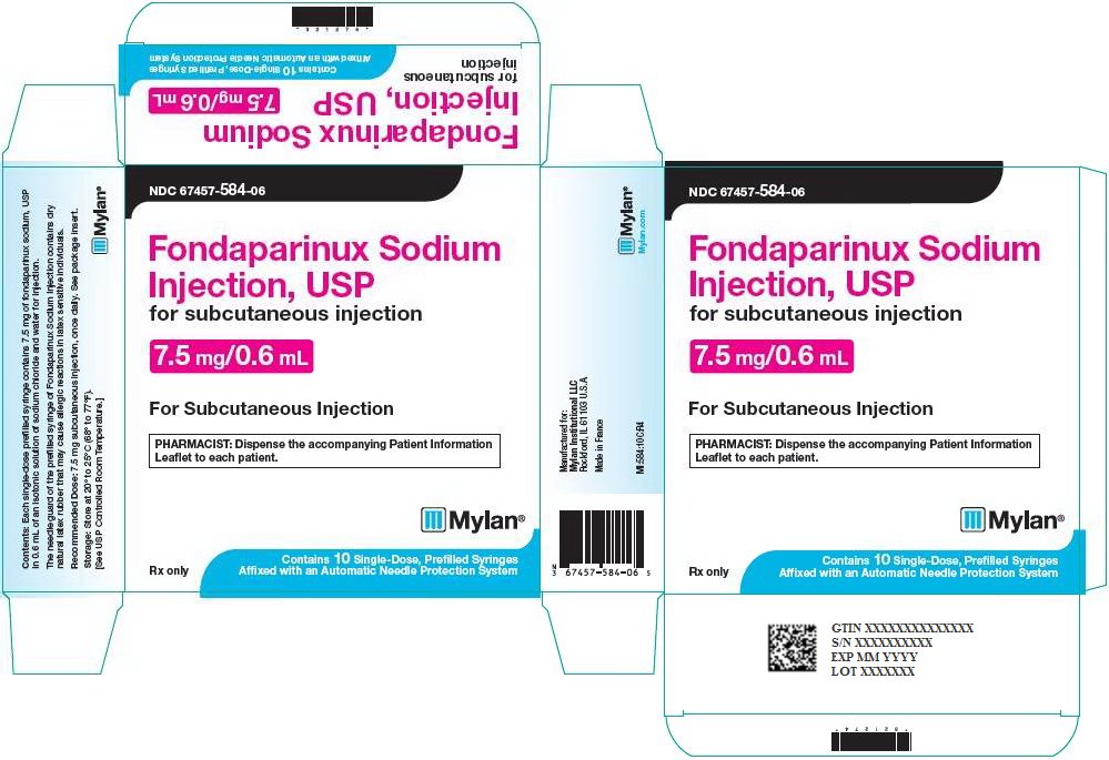 Fondaparinux Sodium Injection 7.5 mg/0.6 mL Carton Label