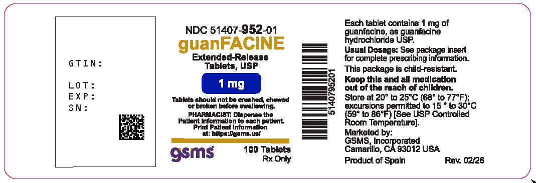 51407-952-01OL - Guanfacine ER Tablets USP 1mg - rev 0226.jpg