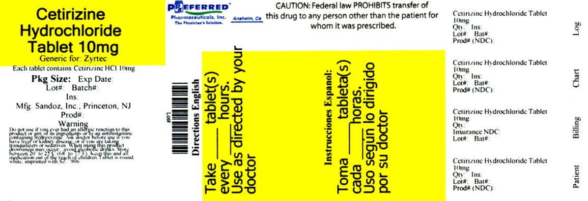 Cetirizine Hydrochloride Tablet 10mg