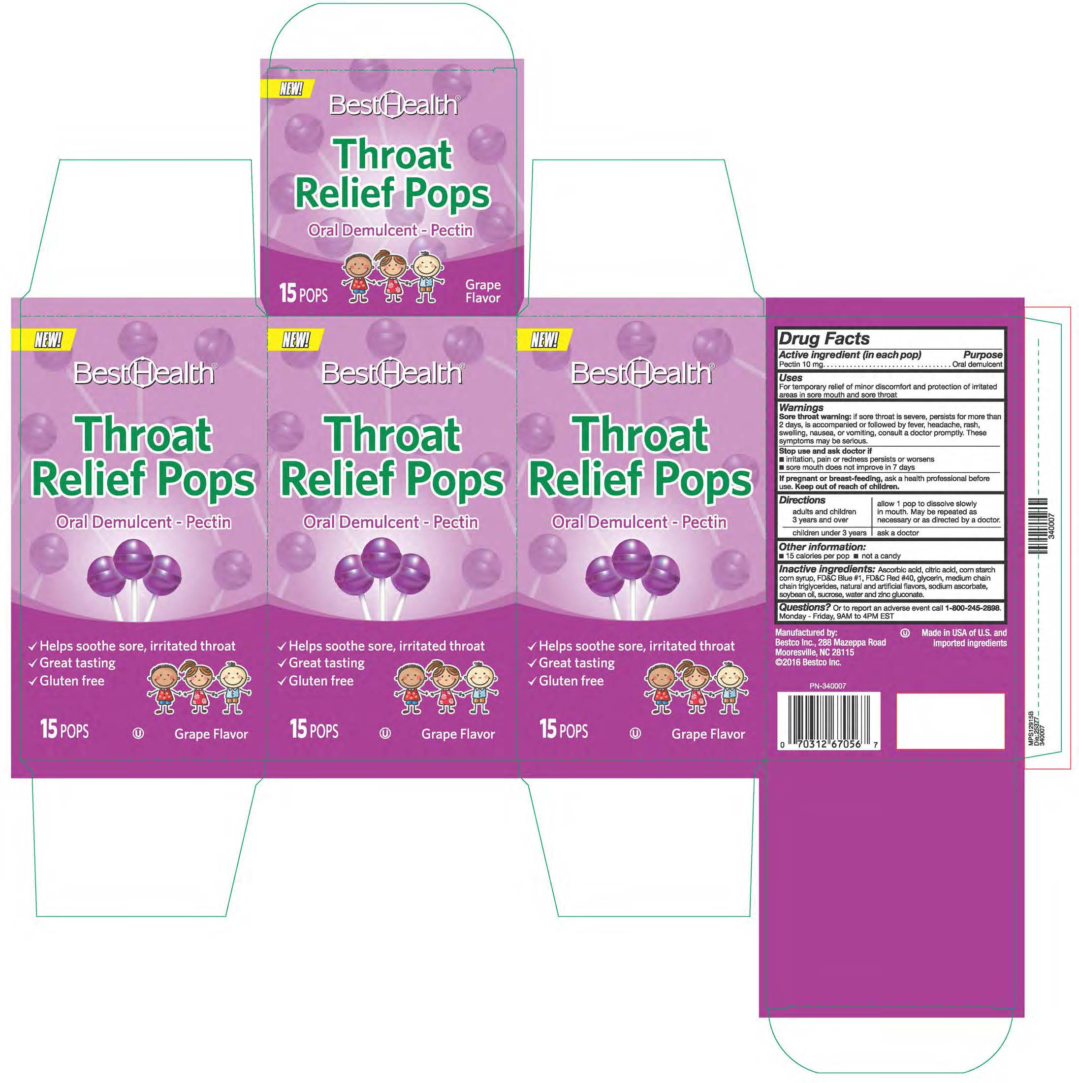 BestHealth Grape Throat Pops