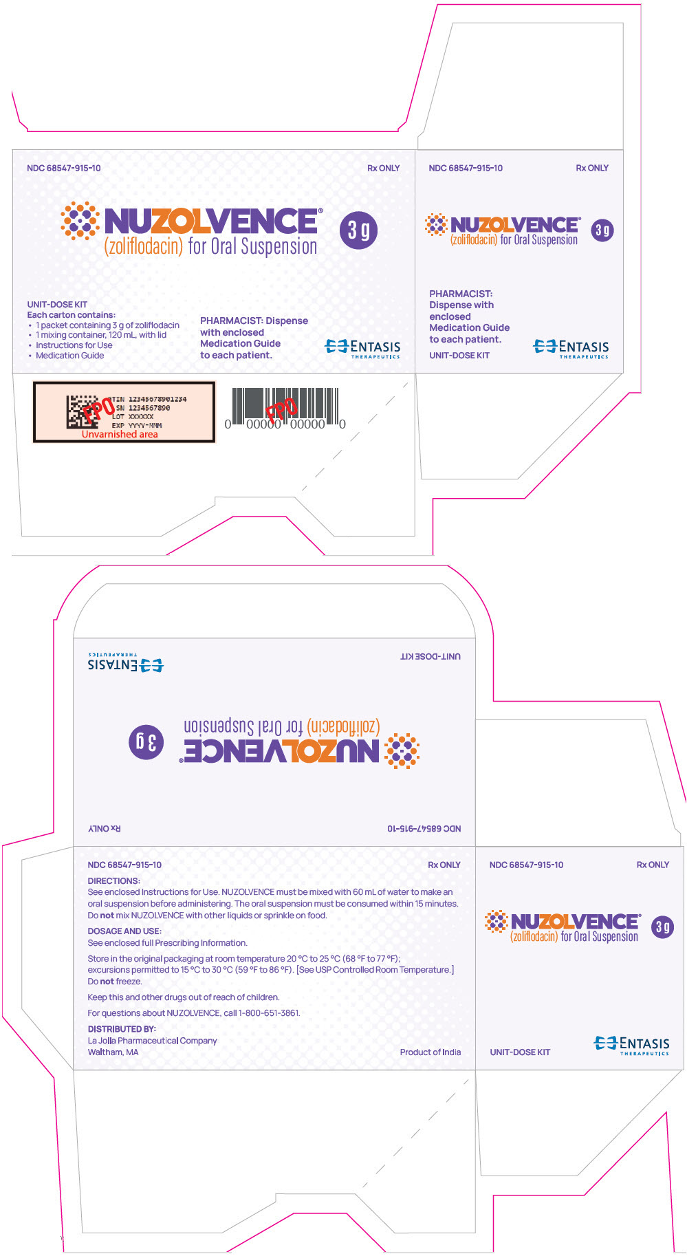 PRINCIPAL DISPLAY PANEL - 3 g Packet Carton