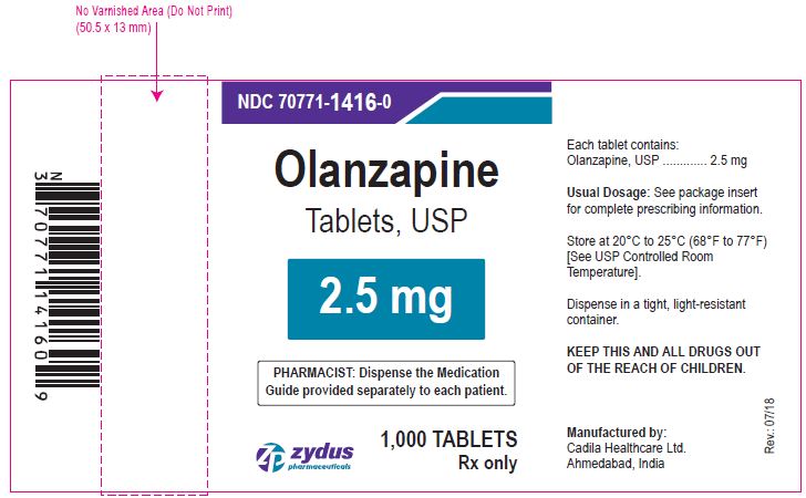 Olanzapine tablets image 02