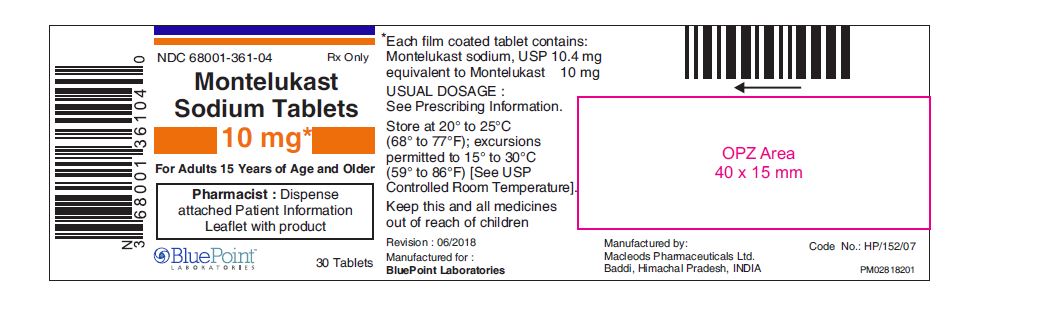 Montelukast Sodium 10 mg Tablets  30ct BluePoint  rev 06 2018.JPG