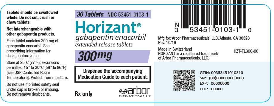 PRINCIPAL DISPLAY PANEL - 300 mg Bottle Label