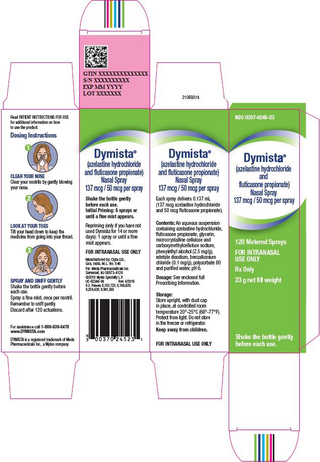 Dymista Nasal Spray 137 mcg/50 mcg Carton Label