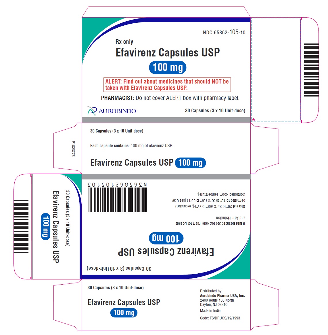 PACKAGE LABEL-PRINCIPAL DISPLAY PANEL - 100 mg Blister Carton (3 x 10 Unit-dose)
