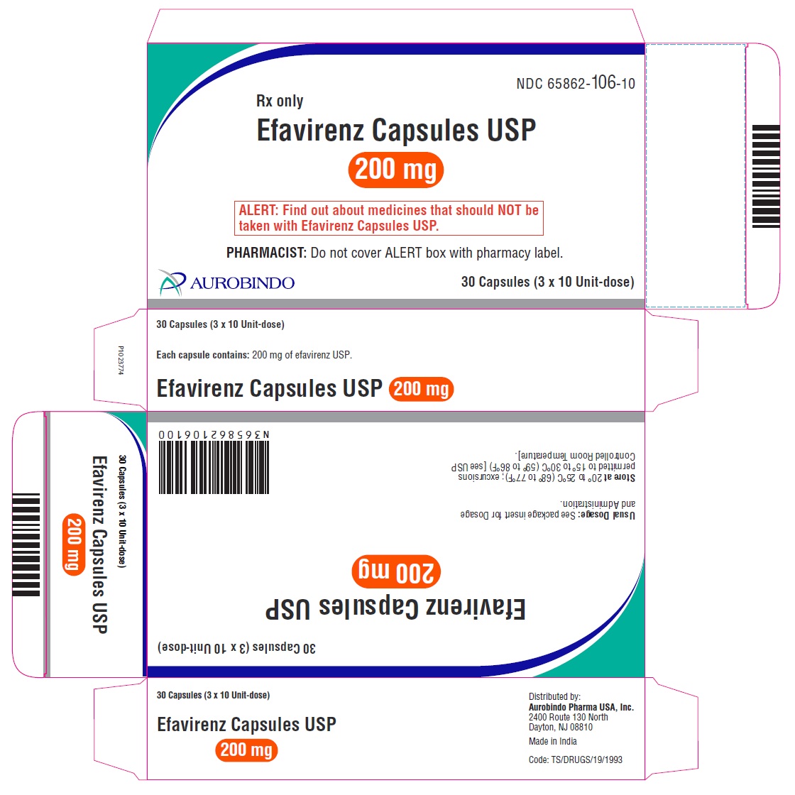 PACKAGE LABEL-PRINCIPAL DISPLAY PANEL - 200 mg Blister Carton (3 x 10 Unit-dose)