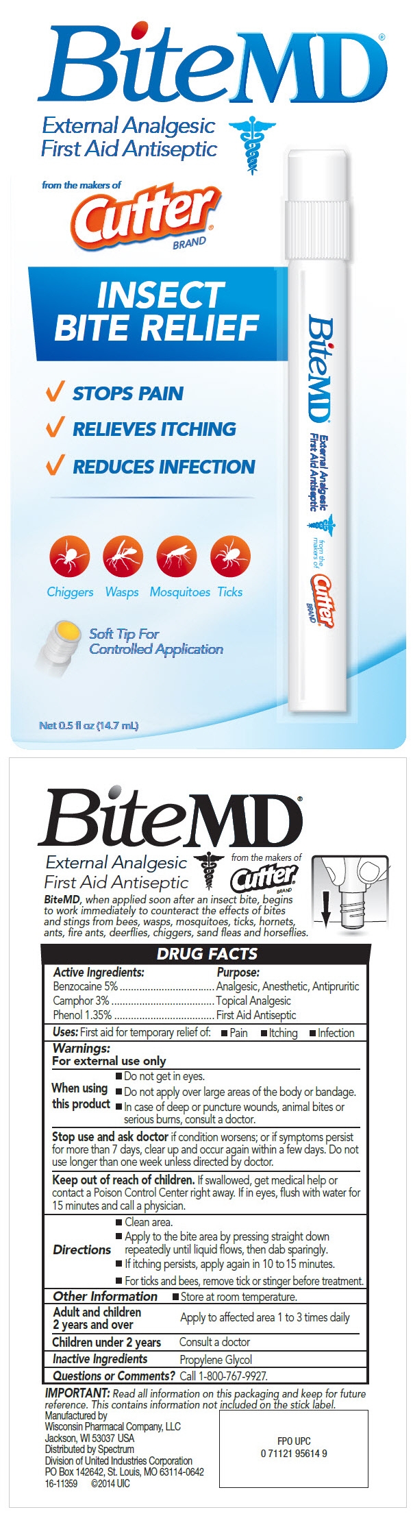 BITEMD EXTERNAL ANALGESIC FIRST AID ANTISEPTIC (benzocaine, camphor