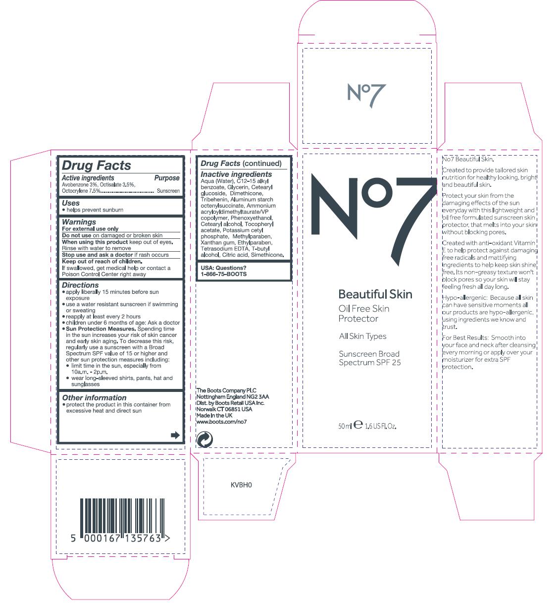 No7 BS Oil Free Skin Protector SPF 25 carton