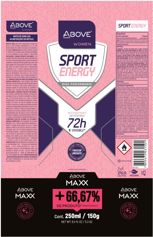 ABOVE CREAM ORIGINAL WOMAN ANTIPERSPIRANT DEODORANT 72H