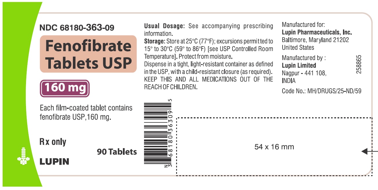 Bottel of 90 tablets - 160 mg