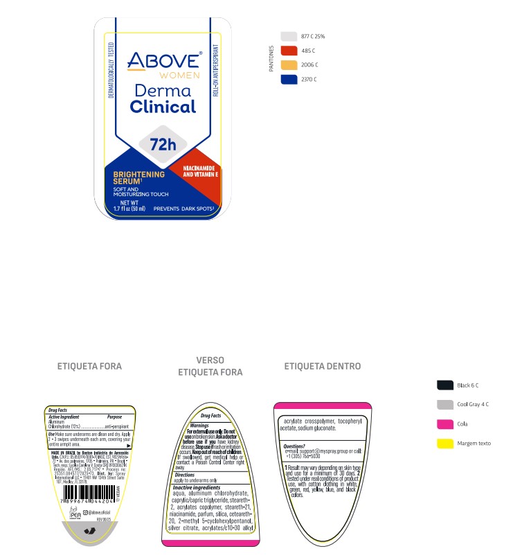 ABOVE CREAM ORIGINAL WOMAN ANTIPERSPIRANT DEODORANT 72H