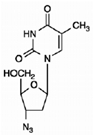 Zidovudine Structural Formula