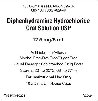 Diphenhydramine Hydrochloride Oral Solution USP Label