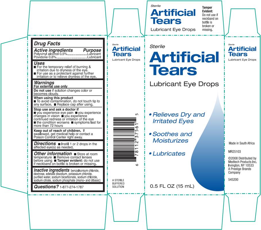 PRINCIPAL DISPLAY PANEL
Sterile
Artificial Tears Lubricant Eye Drops
0.5 FL OZ (15 mL)
