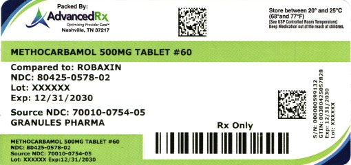 Methocarbamol 500mg #60