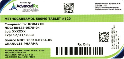 Methocarbamol 500mg #120